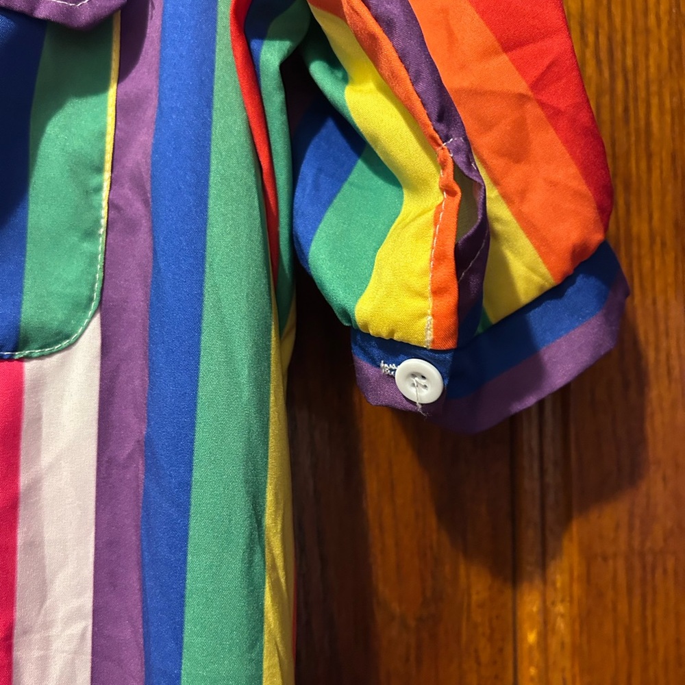 Colorful Striped Button-Up Dress - Picture 5 of 7